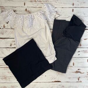 Maternity Pregnancy bundle (size small): top, leggings, and belly band